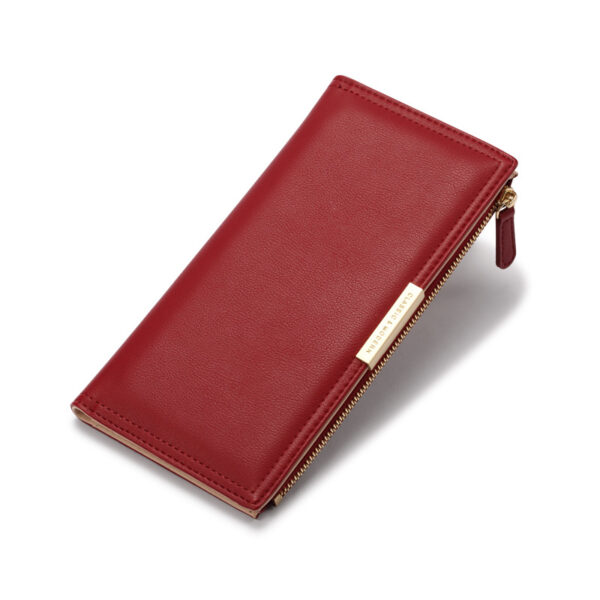 Geldbörsen Und Taschen Mode Einfarbig PU Geldbörse Universal #3920 – Bild 2